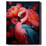 rózsaszín flamingó számfestő kerettel (2)