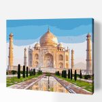 Taj Mahal számfestő készlet keretre feszített vászonnal