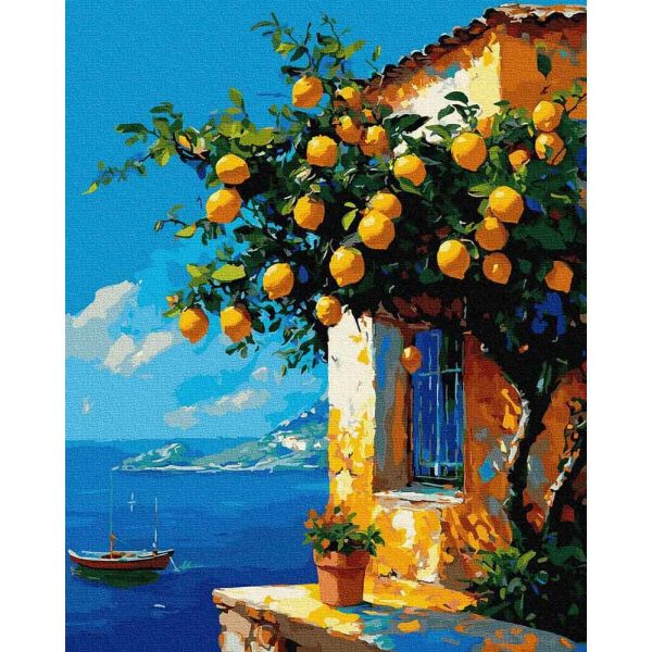citromfa mediterrán számfestő (2)