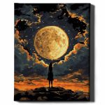 lány a telihold előtt számfestő kerettel (2)