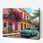 türkiz oldtimer autó számfestő (1)