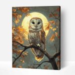 Arany Bagoly számfestő arany festékekkel (1)