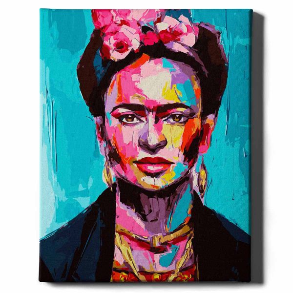 Frida Kahlo számfestő kerettel (2)