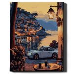 olasz életérzés porche számfestő kerettel (3)