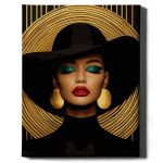 fekete ruhás nő számfestő (2)